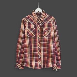 🔥 CEDAR ROSE Western Rodeo Pearl Snap Button Shirt